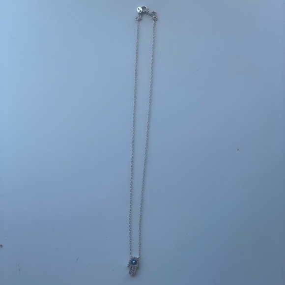 Silver Hamsa Necklace - Picture 2 of 4